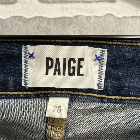 PAIGE Jacqueline Straight Leg Blue Jeans Distressed Womens‎ Size 26 - Picture 11 of 12